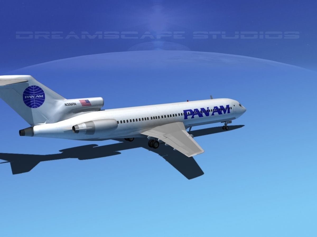 Boeing 727-200 Pan Am 2 3D model_9