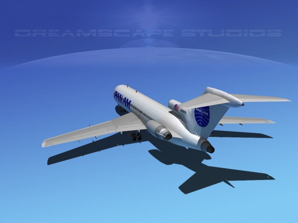 Boeing 727-200 Pan Am 2 3D model_12