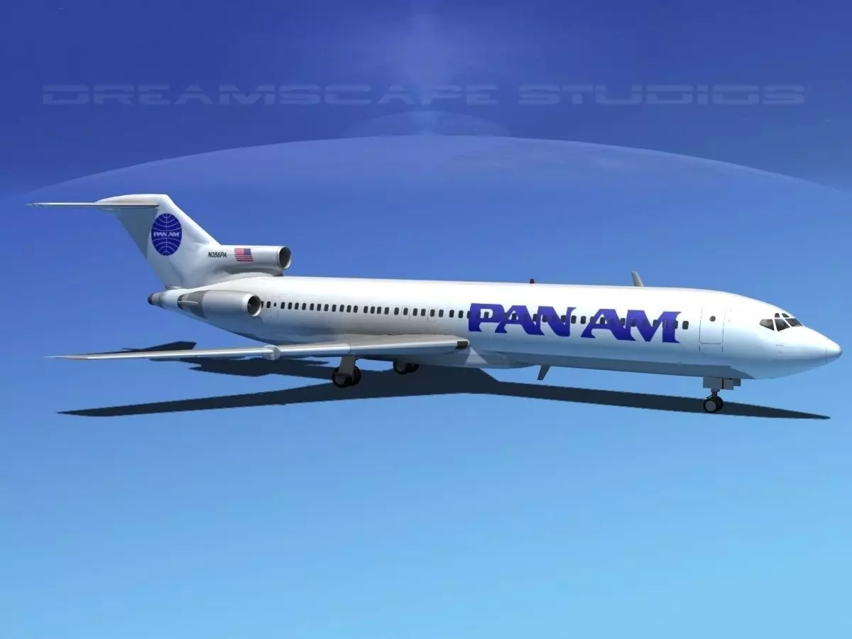 Boeing 727-200 Pan Am 2 3D model_0