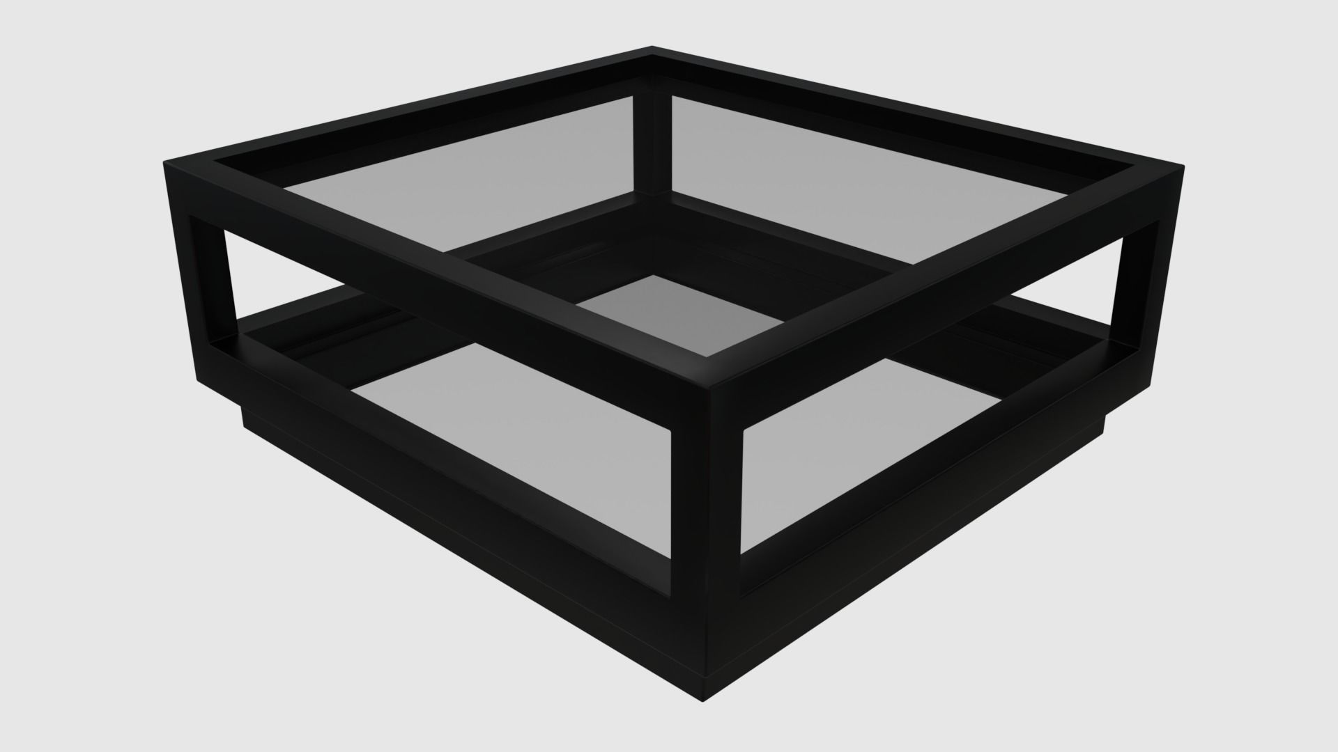 Living Room Coffee Table Low-poly 3D model_3