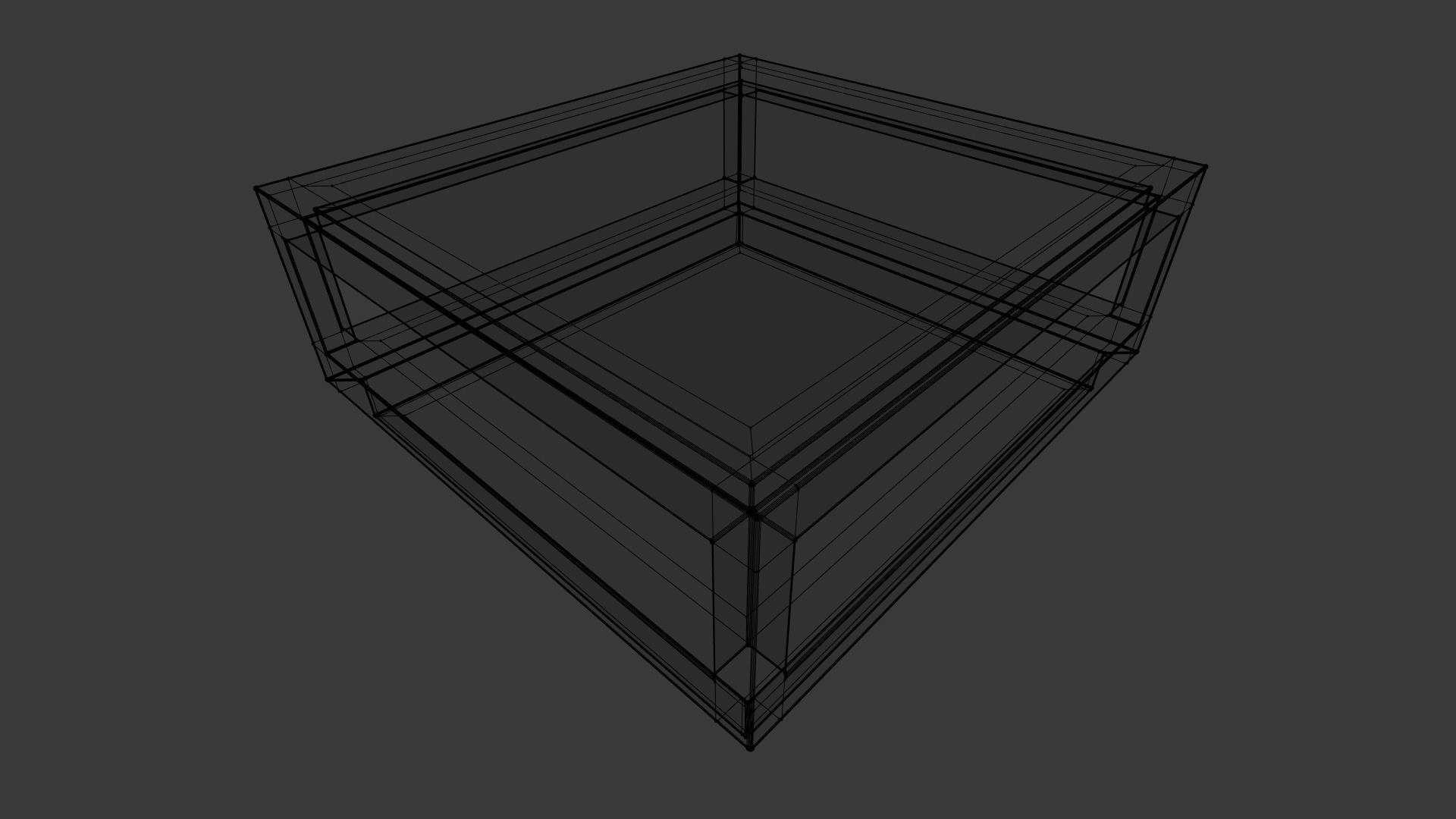 Living Room Coffee Table Low-poly 3D model_5