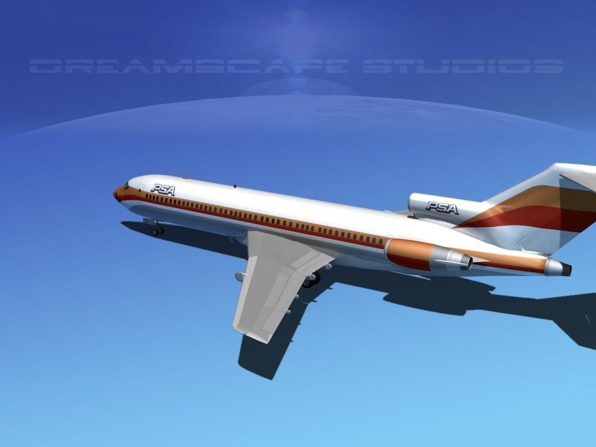 Boeing 727-200 PSA 3D model_13