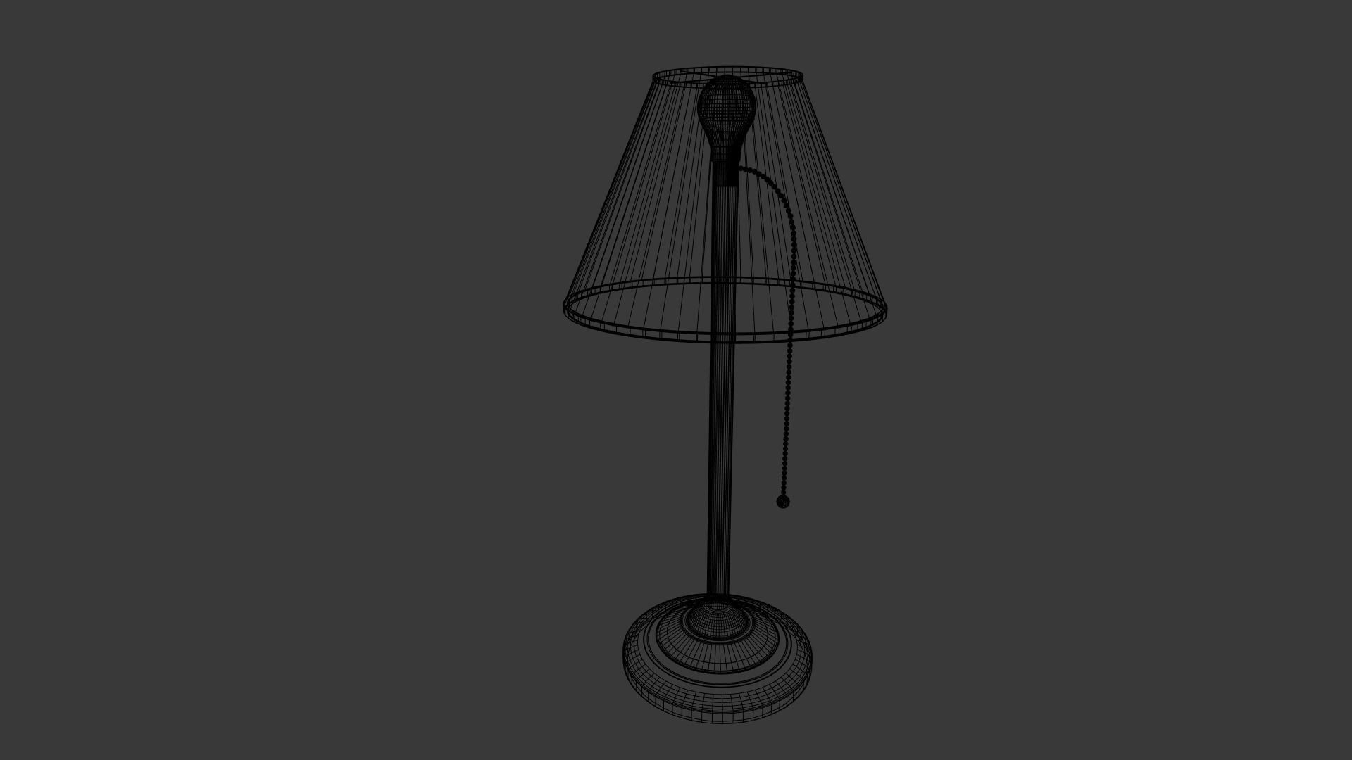 Living Room Table Lamp Low-poly 3D model_9