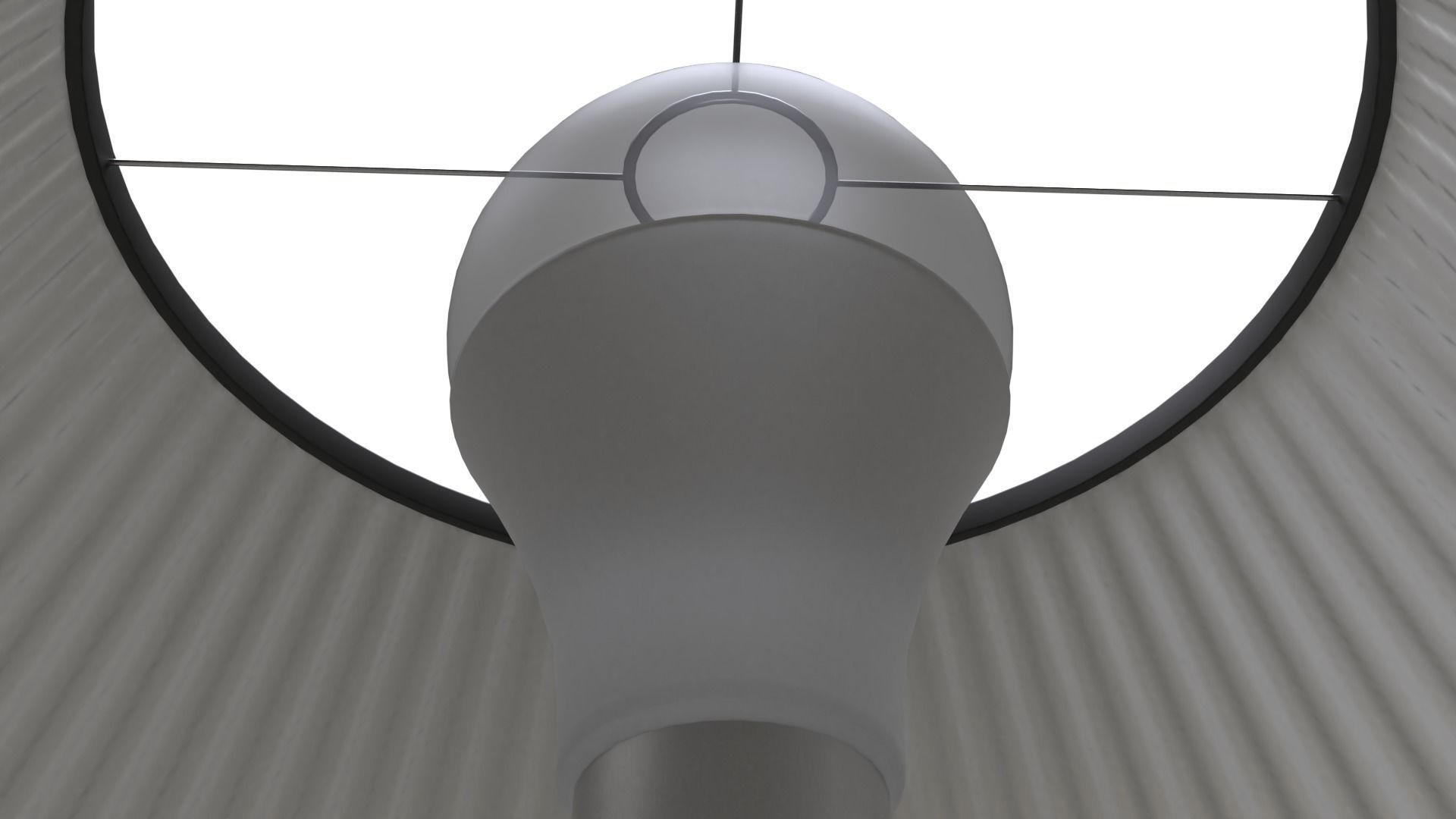 Living Room Table Lamp Low-poly 3D model_6