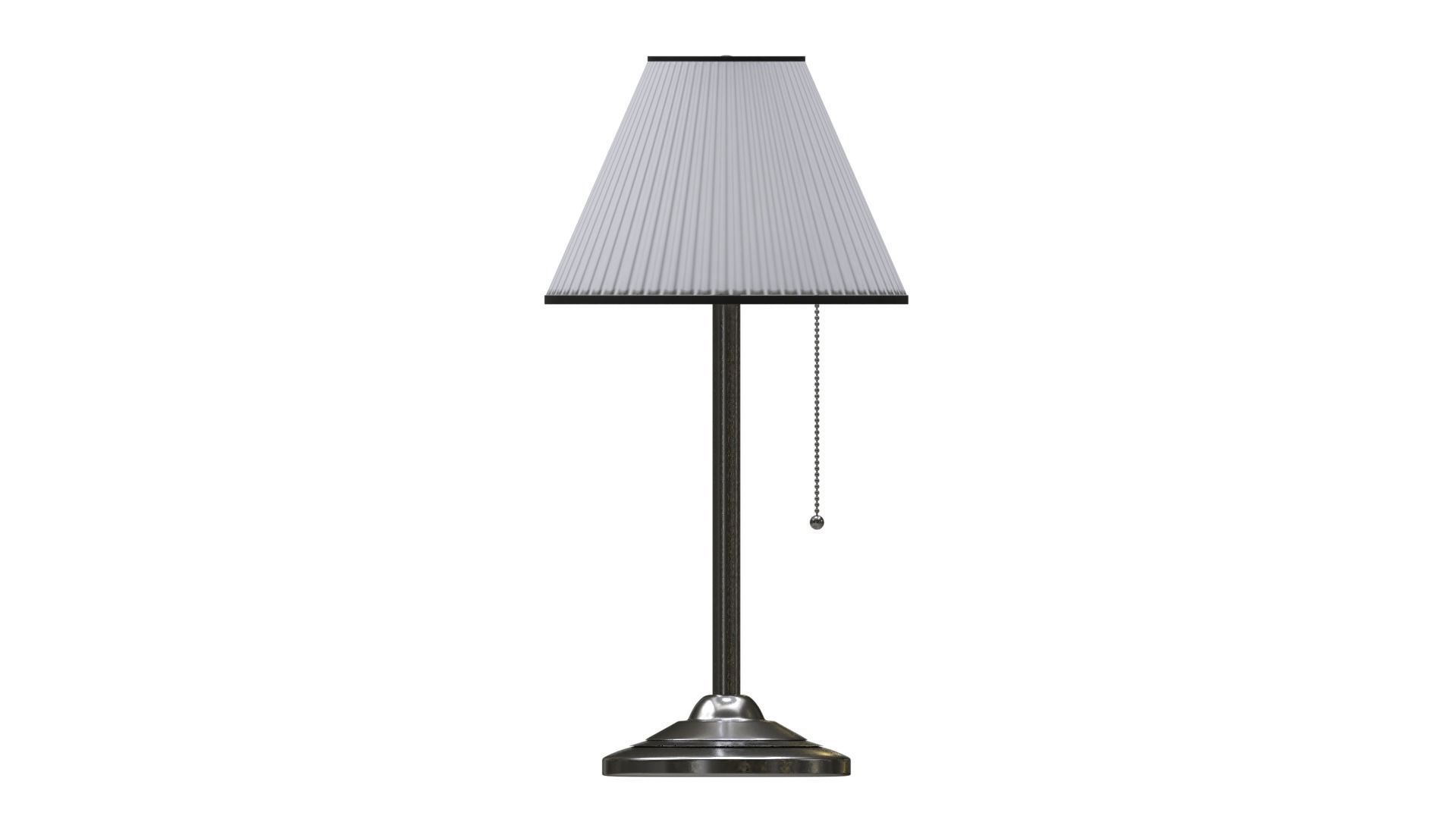Living Room Table Lamp Low-poly 3D model_2