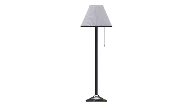 Living Room Tall Lamp Low-poly 3D model