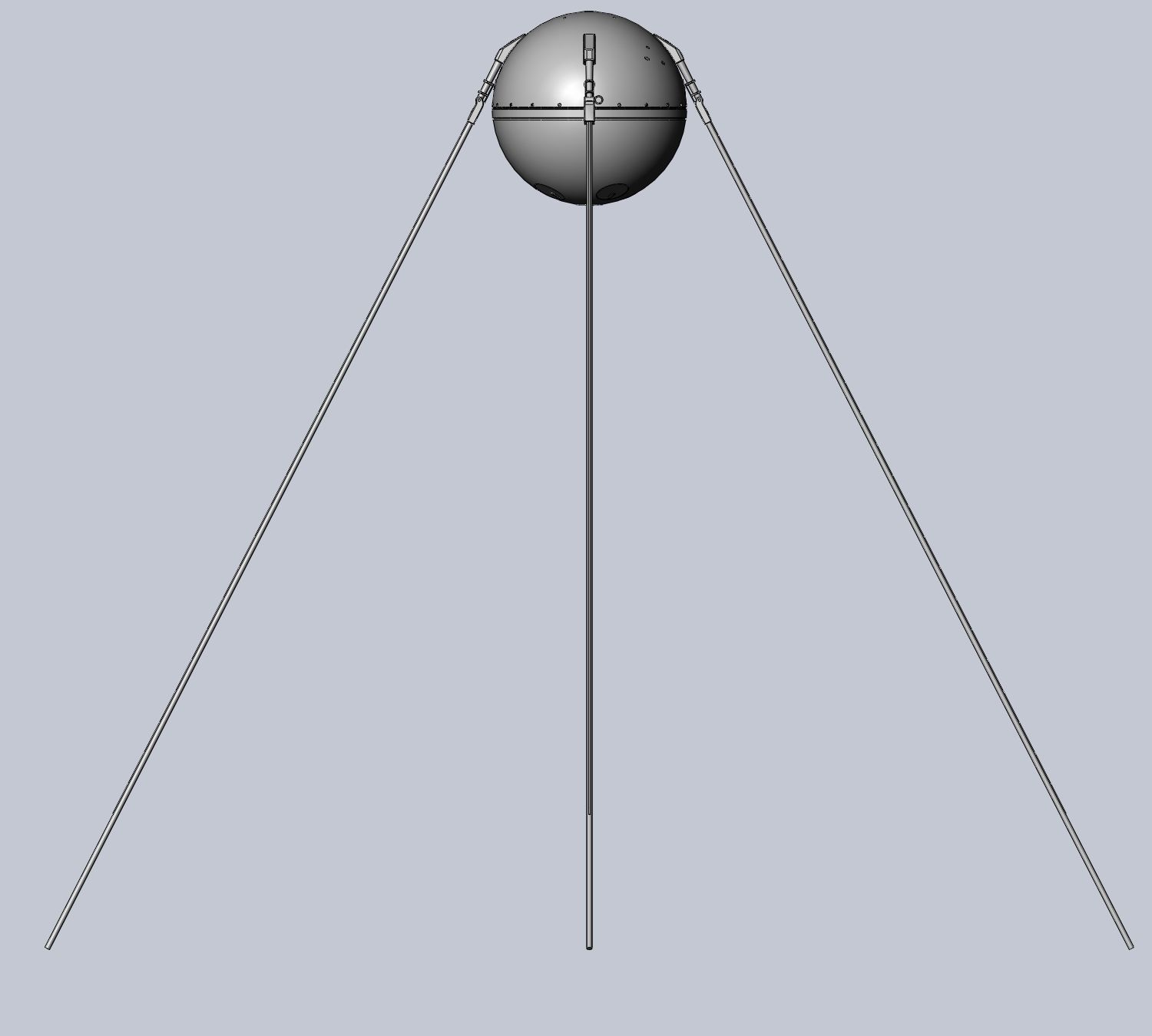 Sputnik Satellite 3D-Printable Detailed Scale Model 3D print model_29