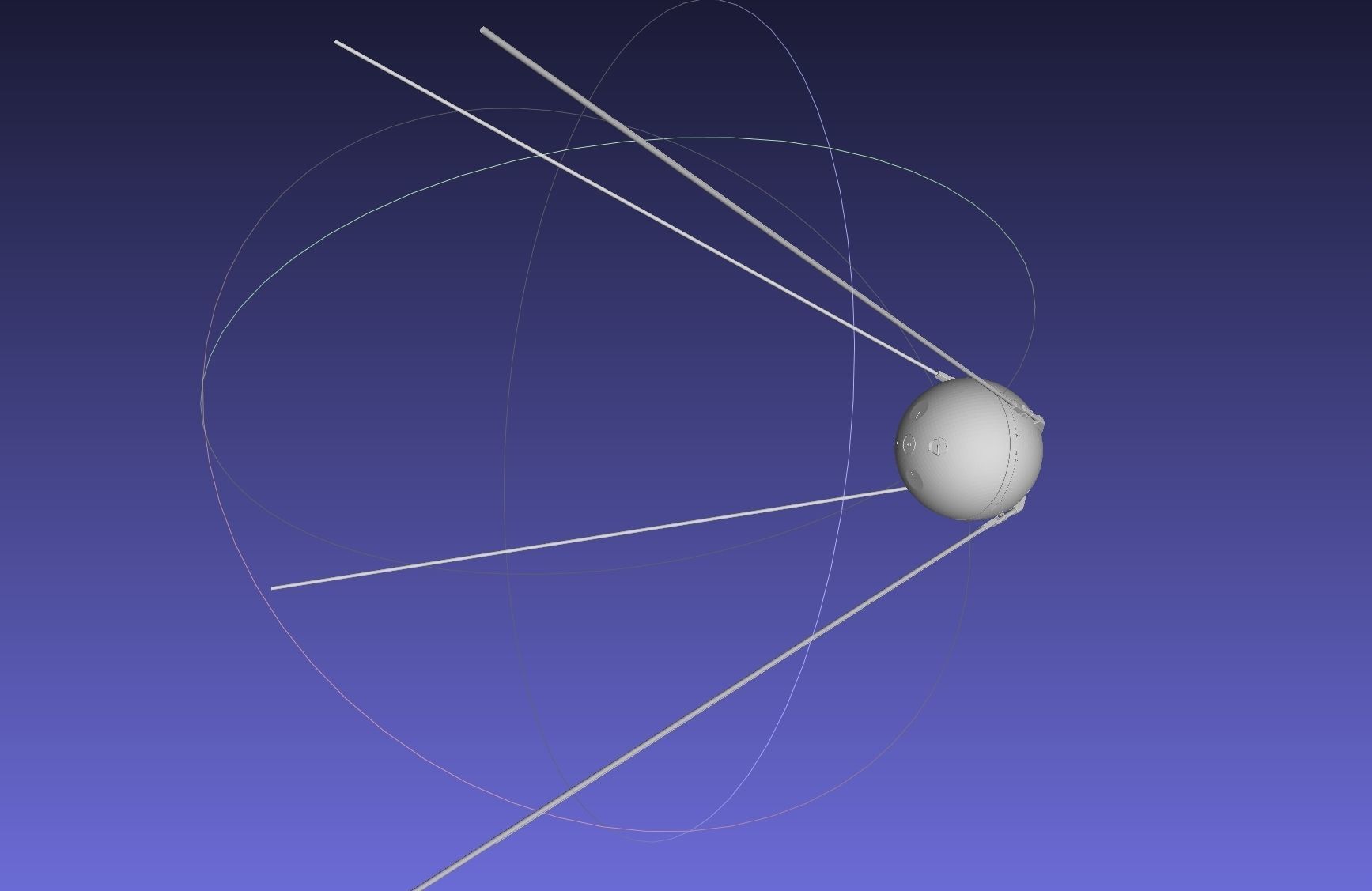 Sputnik Satellite 3D-Printable Detailed Scale Model 3D print model_22