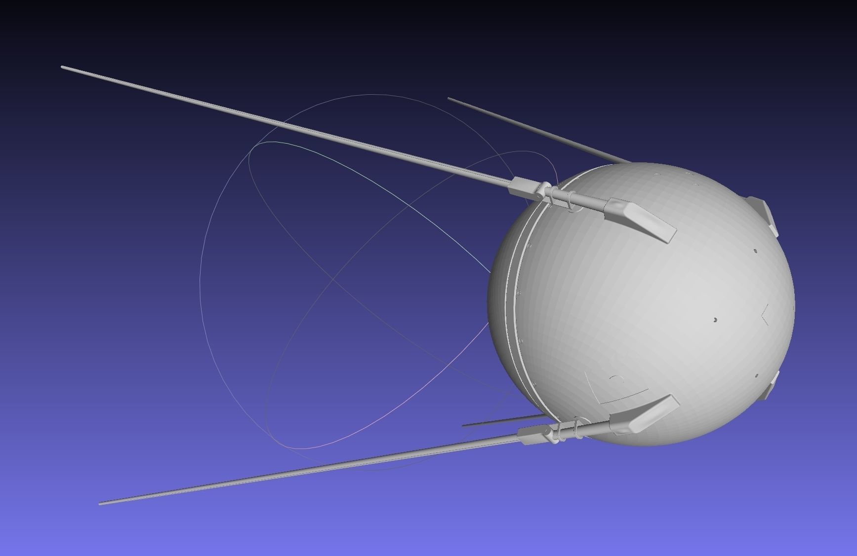 Sputnik Satellite 3D-Printable Detailed Scale Model 3D print model_20