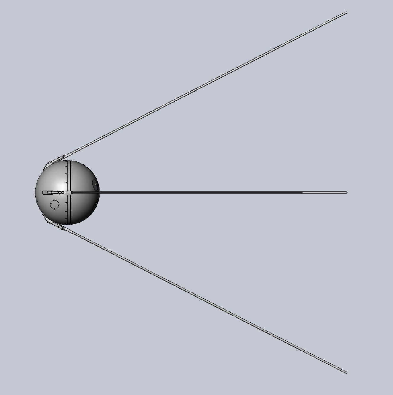 Sputnik Satellite 3D-Printable Detailed Scale Model 3D print model_32