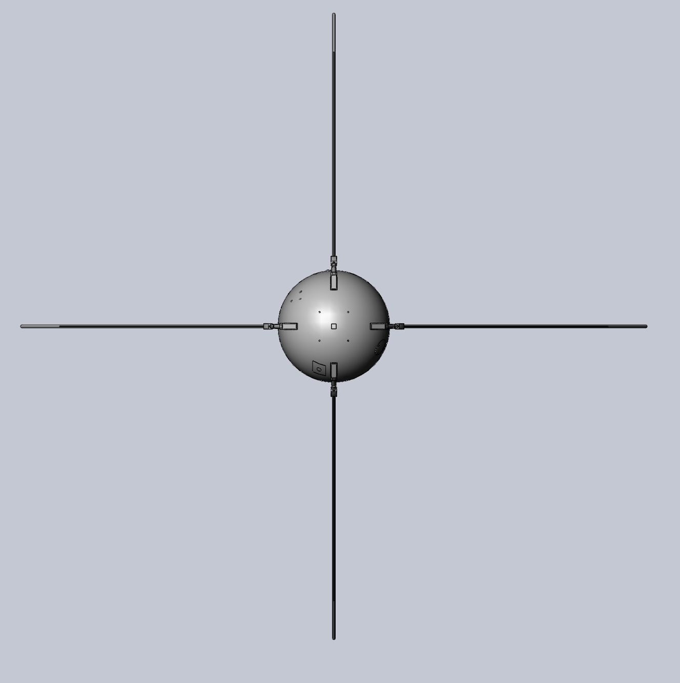 Sputnik Satellite 3D-Printable Detailed Scale Model 3D print model_30