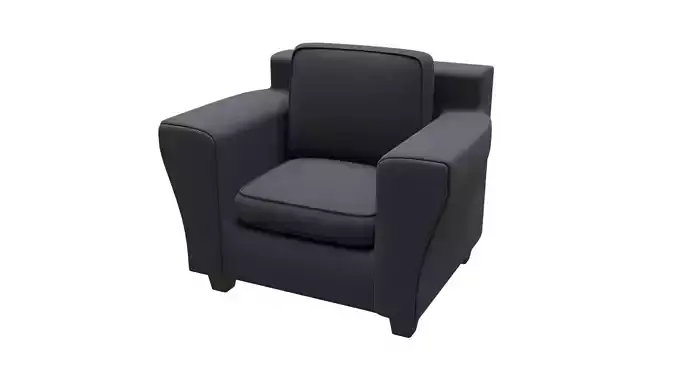 Living Room Sofa Chair Low-poly 3D model
