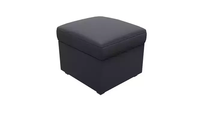 Living Room Sofa Ottoman Low-poly 3D model