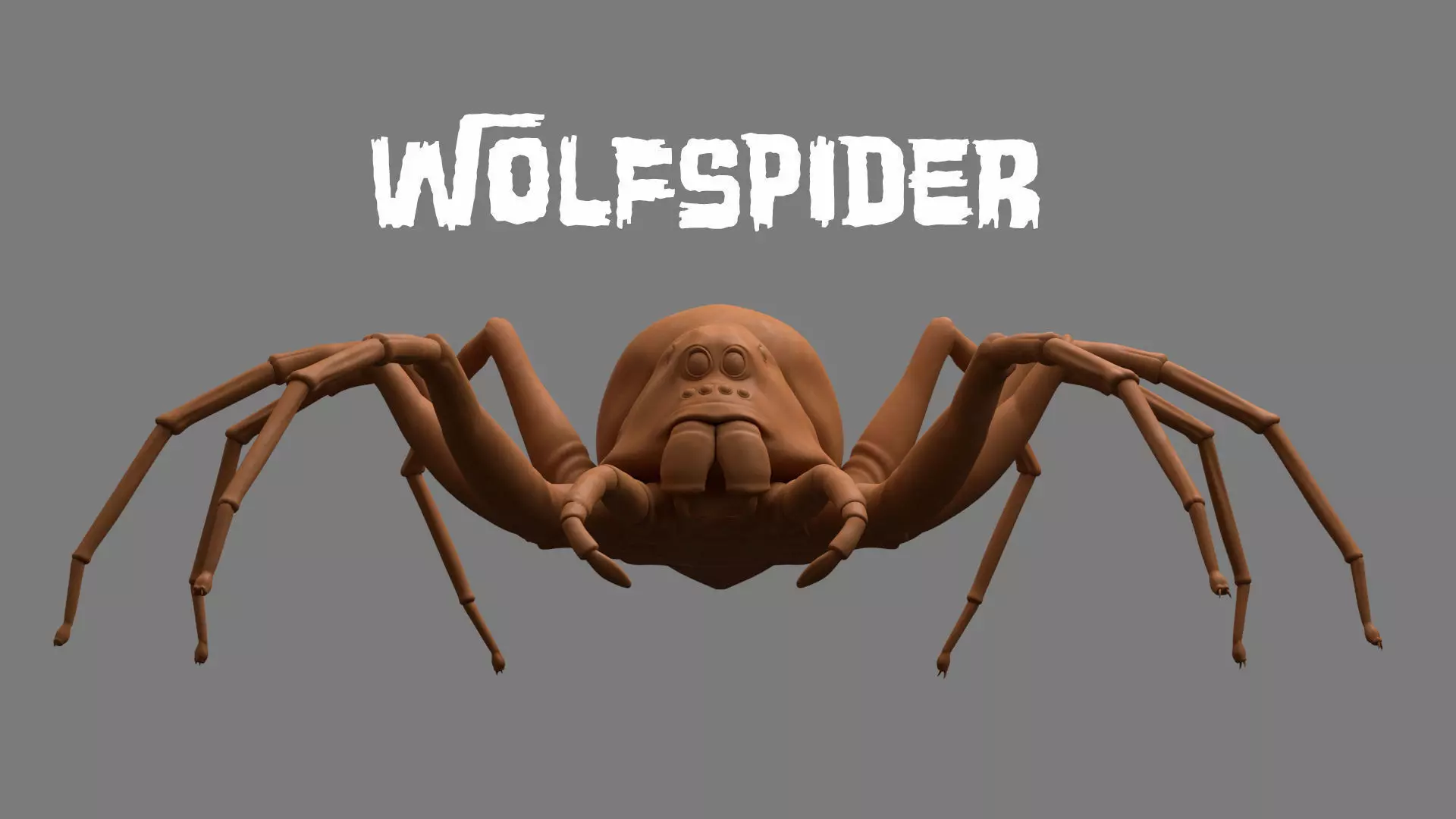 Spider Low-poly 3D model_0