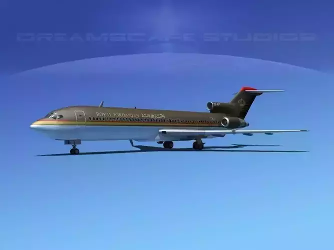 Boeing 727-200 Royal Jordanian 3D model