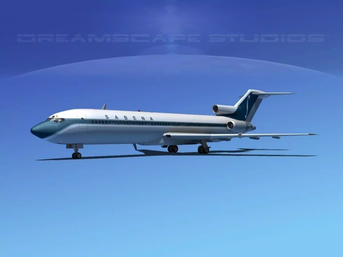 Boeing 727-200 Sabena 3D model