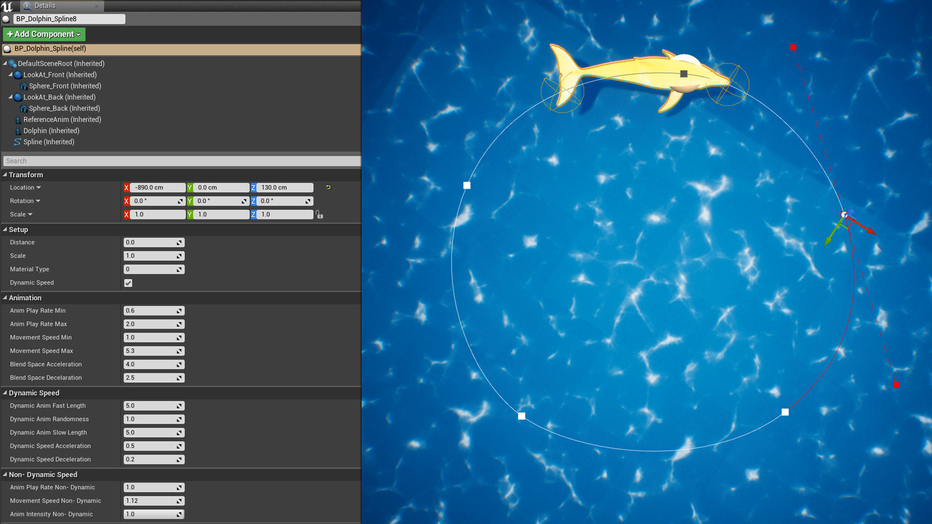 Dolphin Animation Pack - UE4 3ds Max Low-poly 3D model_6
