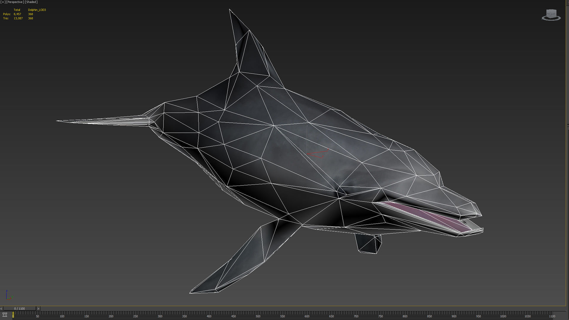 Dolphin Animation Pack - UE4 3ds Max Low-poly 3D model_11
