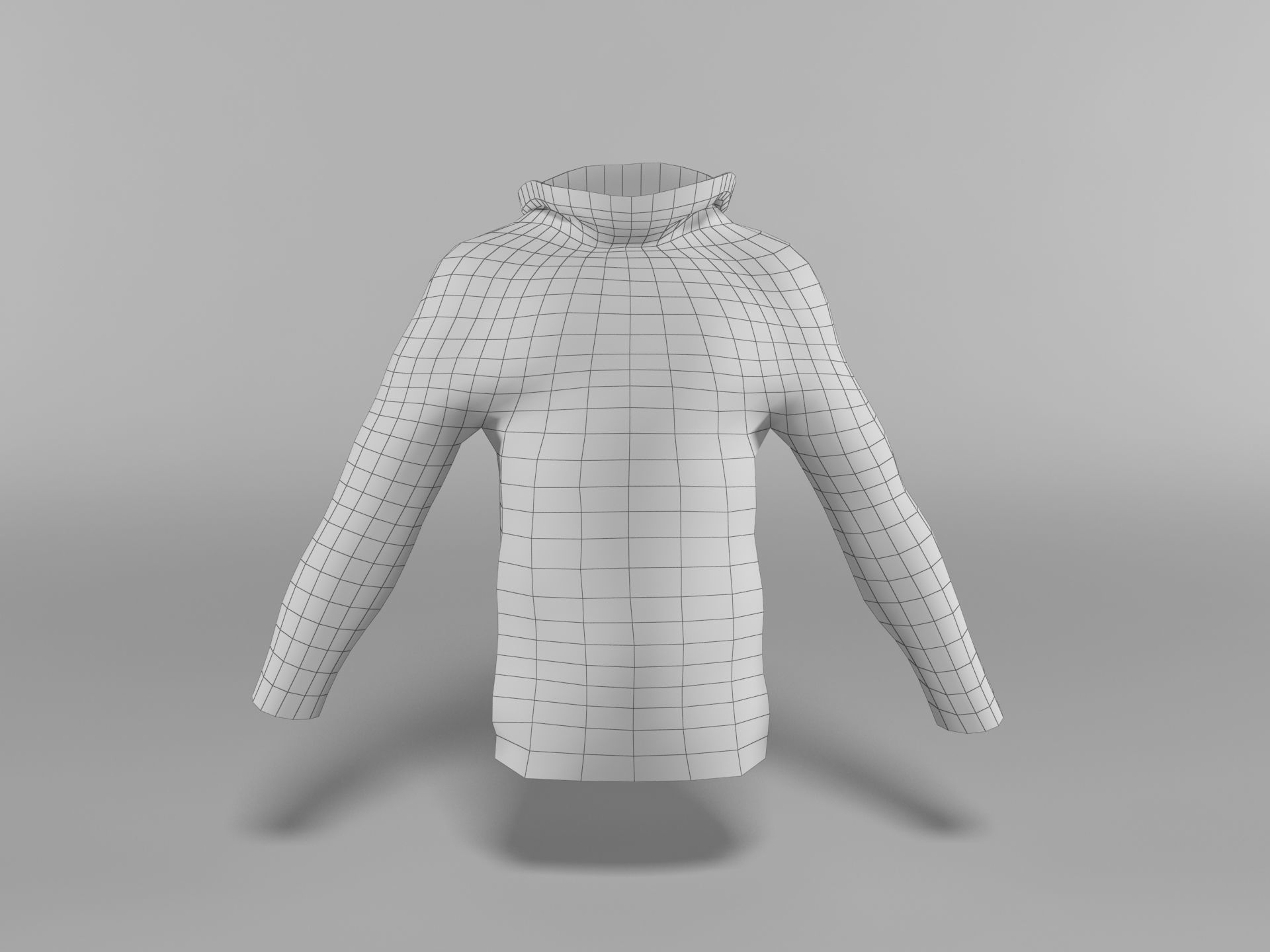 Jacket Low-poly 3D model_6