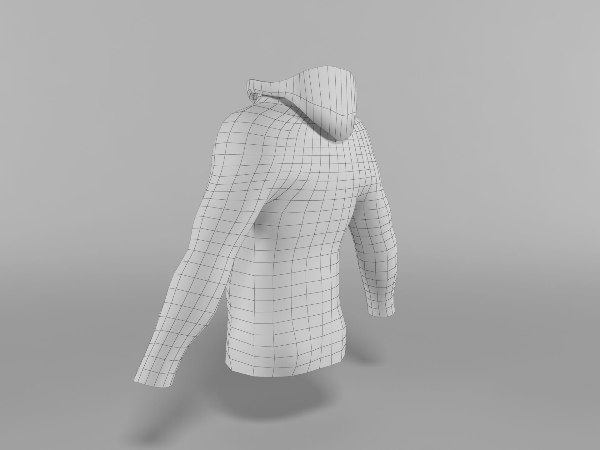 Jacket Low-poly 3D model_7