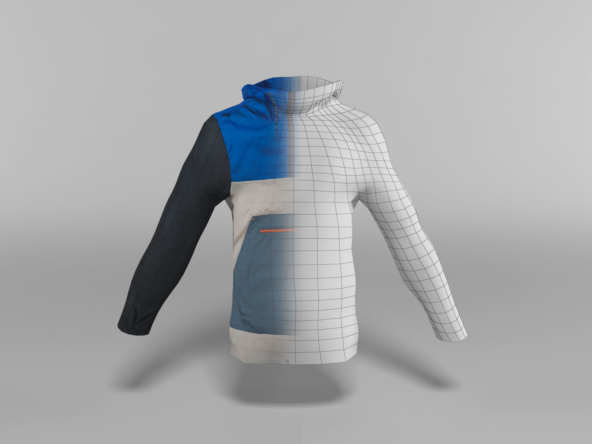 Jacket Low-poly 3D model_5