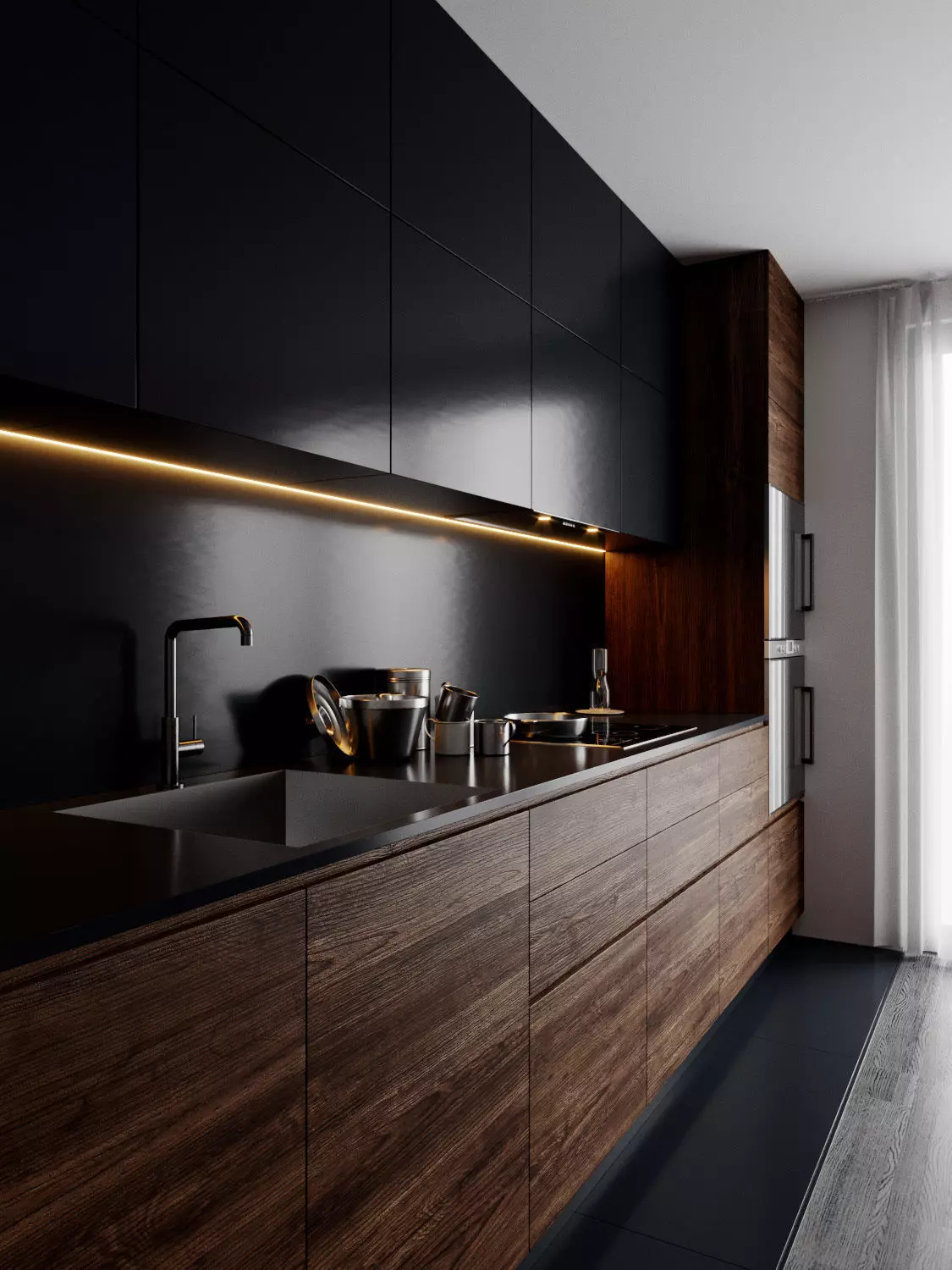 Modern Kitchen for Cinema 4D and Corona Renderer 3D model