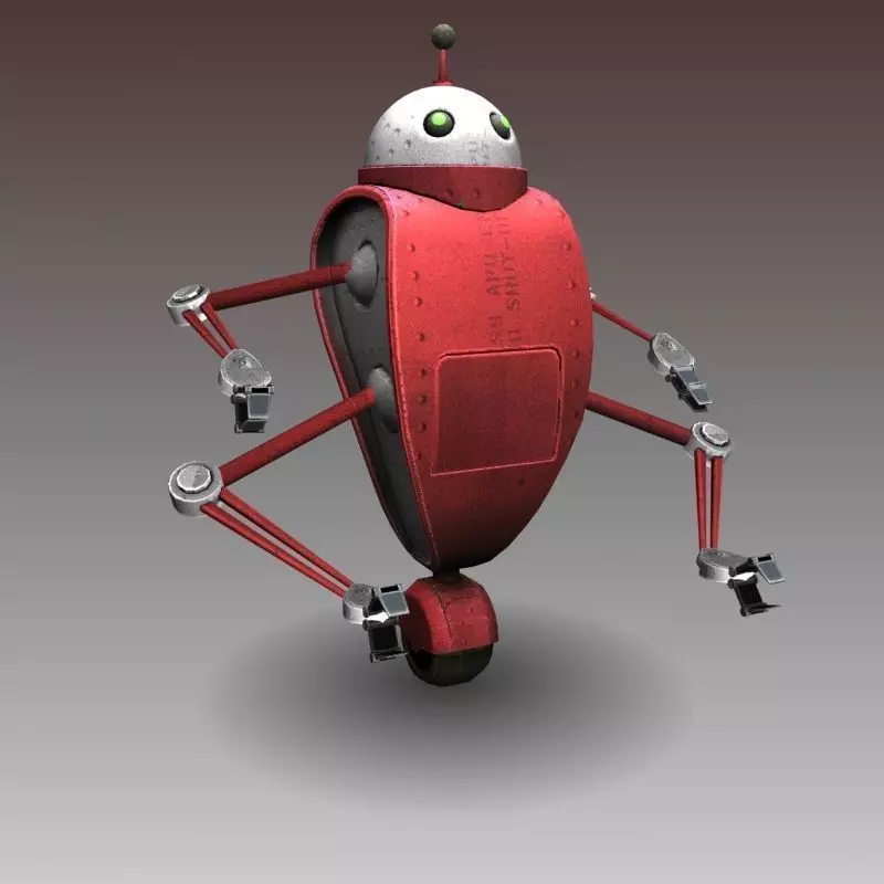 Cartoon robot Free 3D model