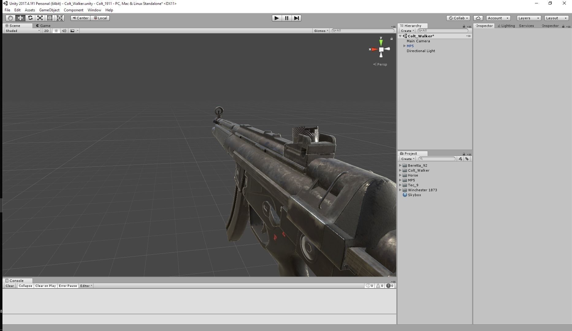 HK MP5 A3 Low-poly 3D model_5