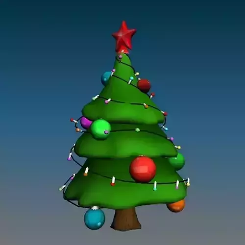 Cartoon Cristmas tree