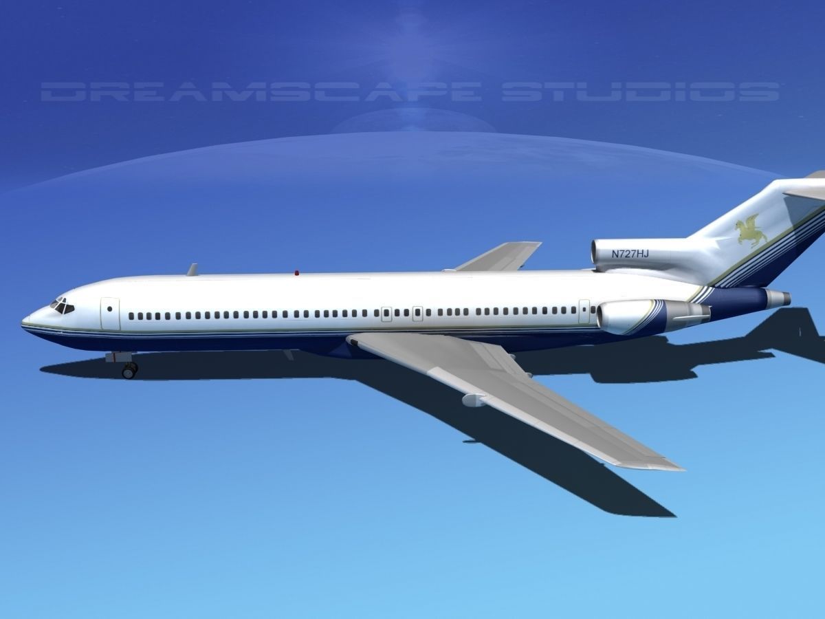 Boeing 727-200 United Holdings 3D model_14