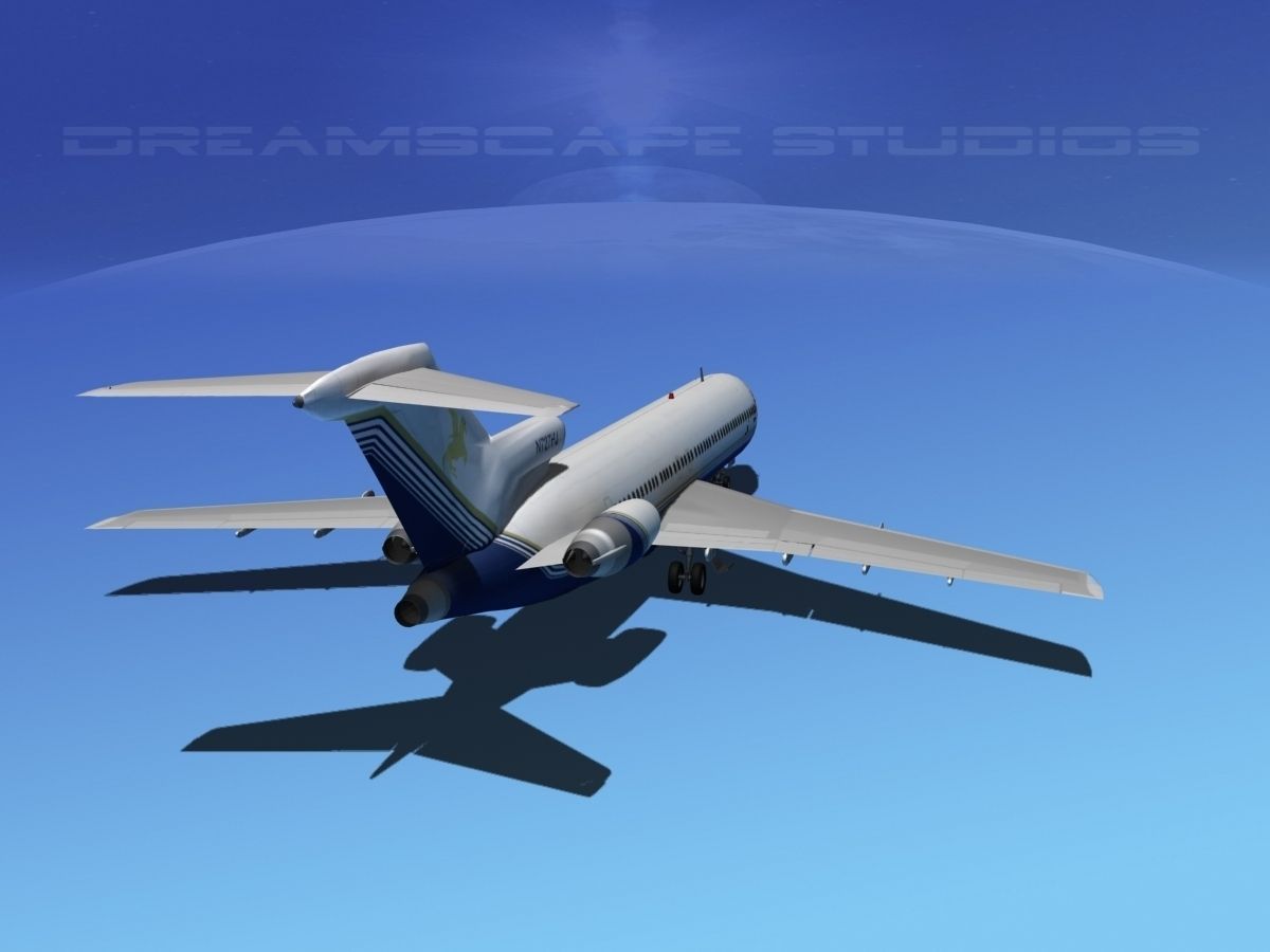 Boeing 727-200 United Holdings 3D model_9