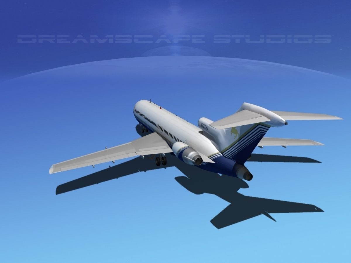 Boeing 727-200 United Holdings 3D model_12