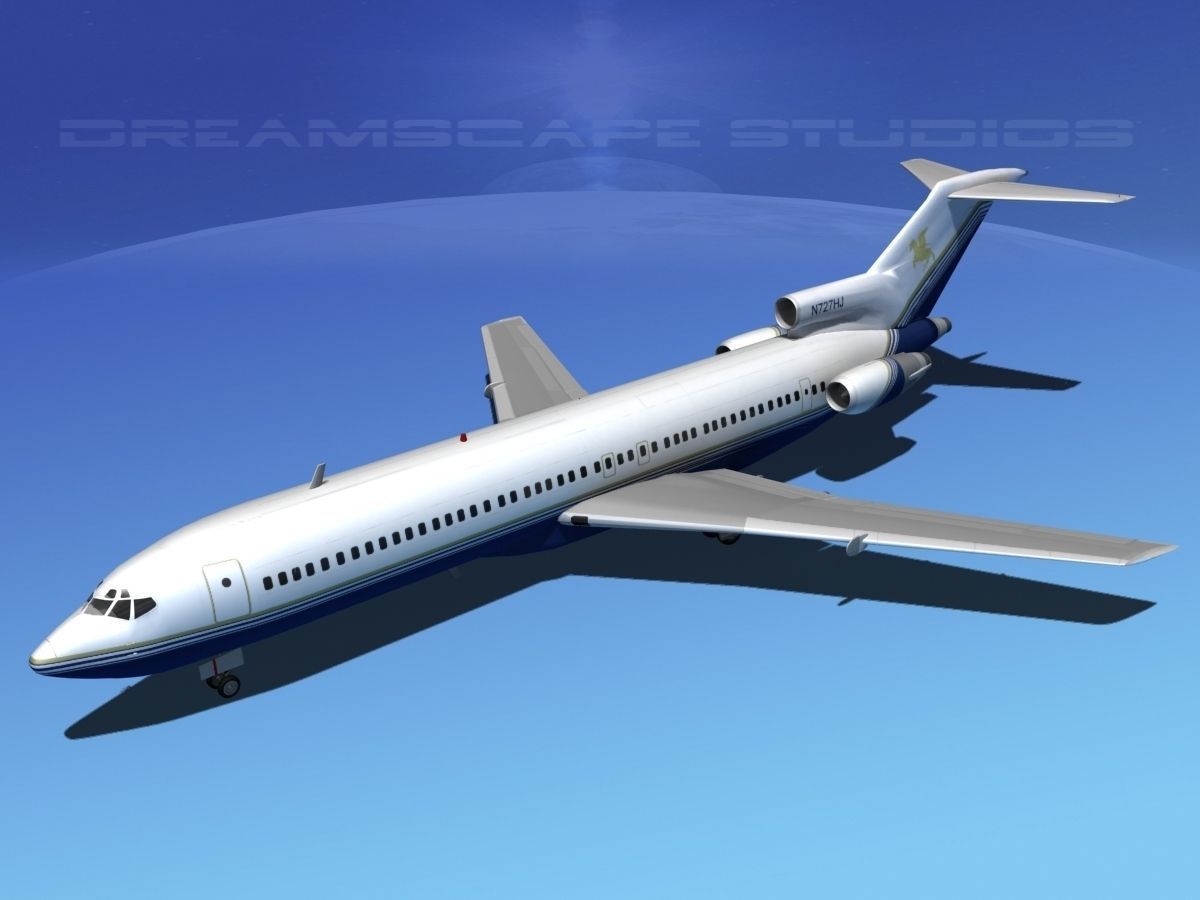 Boeing 727-200 United Holdings 3D model_15