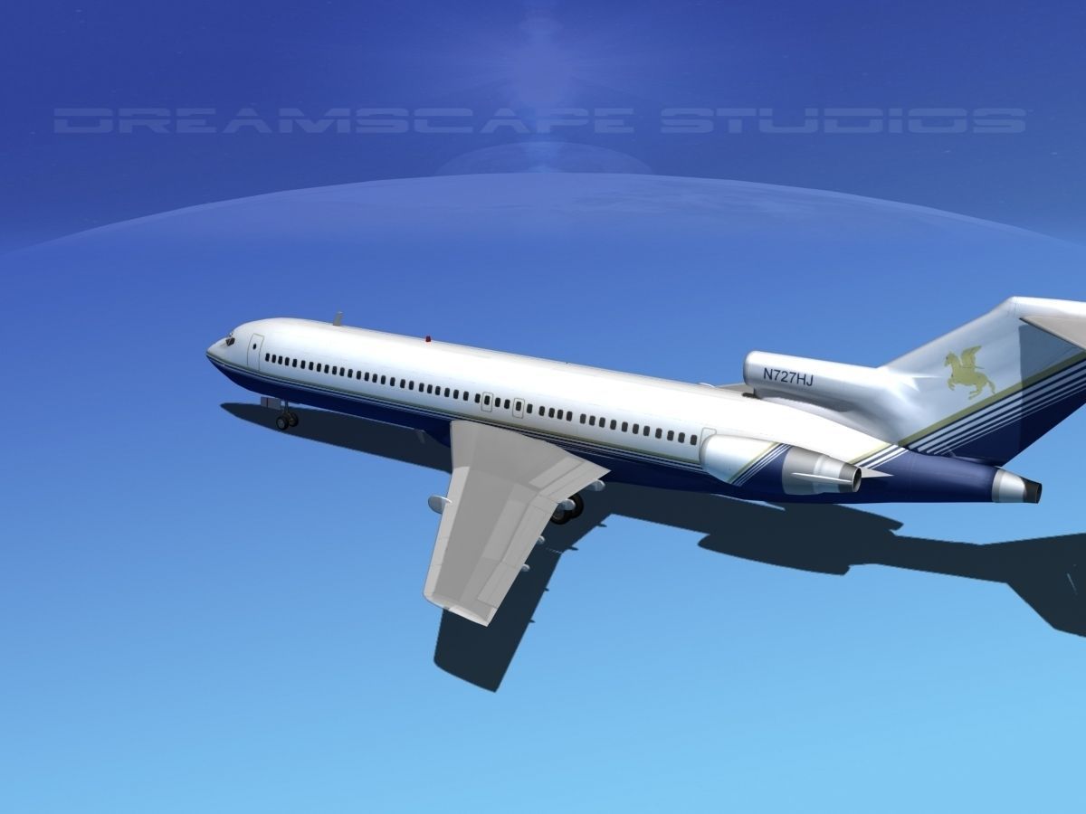 Boeing 727-200 United Holdings 3D model_13