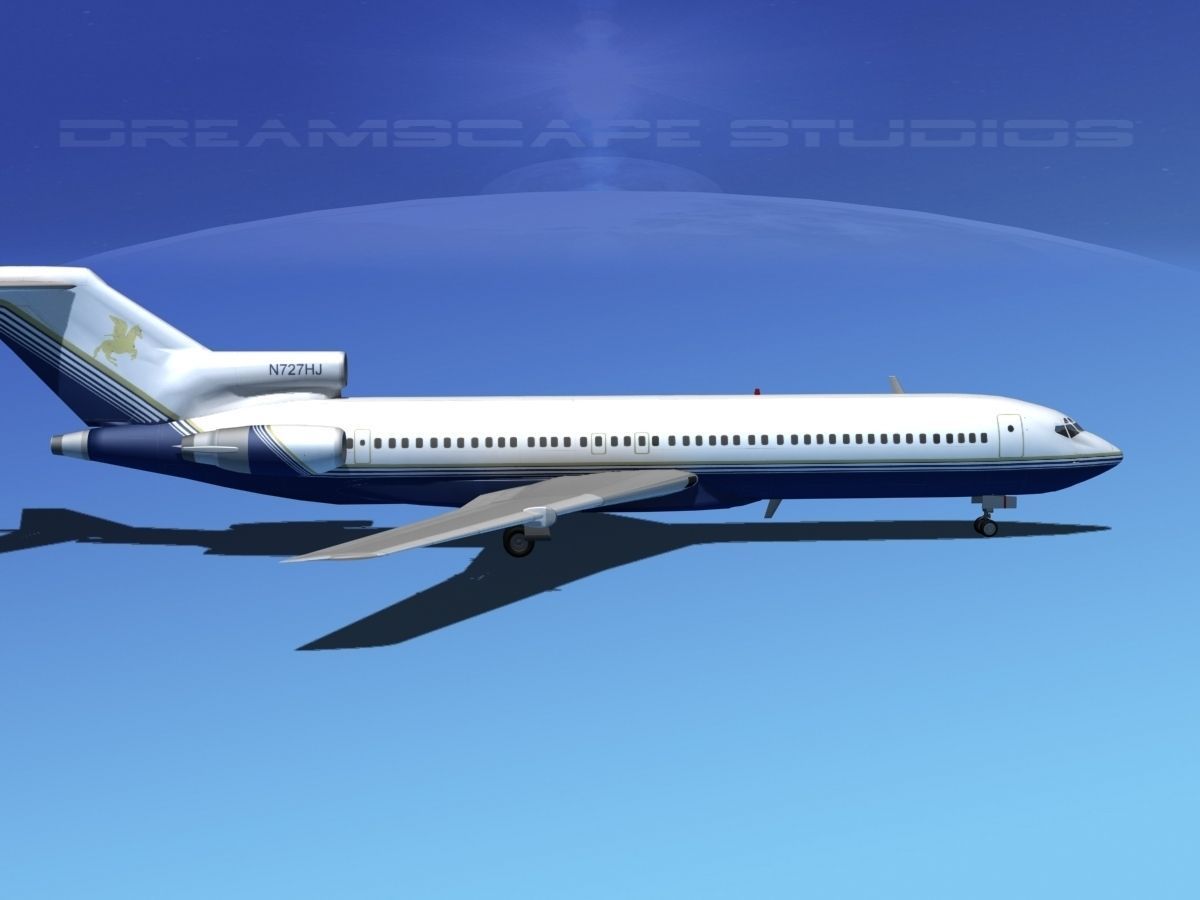 Boeing 727-200 United Holdings 3D model_10