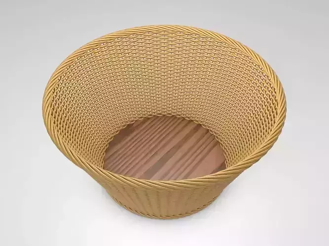 3D Wicker Basket