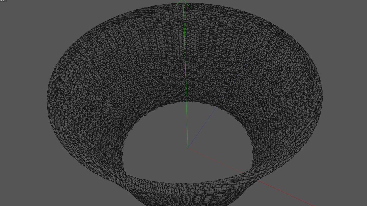 3D Wicker Basket 3D model_5