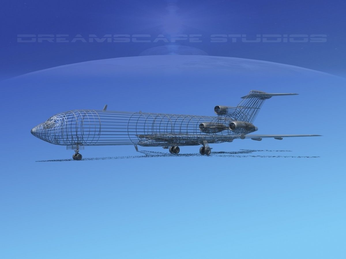 Boeing 727-200 UPS 1 3D model_1
