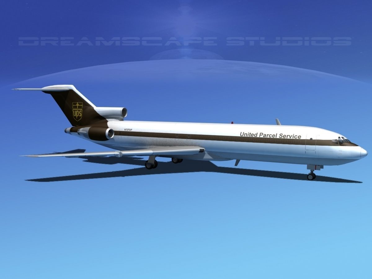 Boeing 727-200 UPS 1 3D model_8