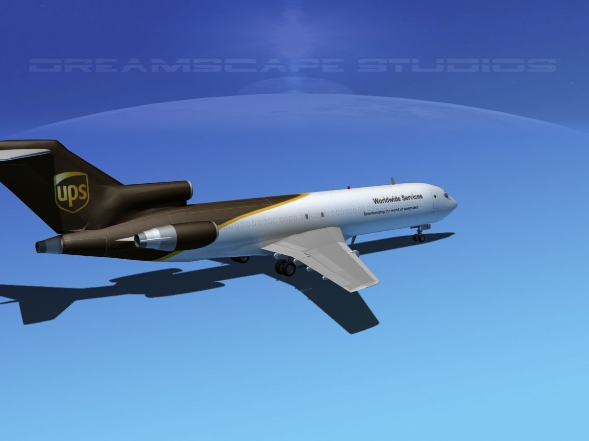 Boeing 727-200 UPS 2 3D model_9