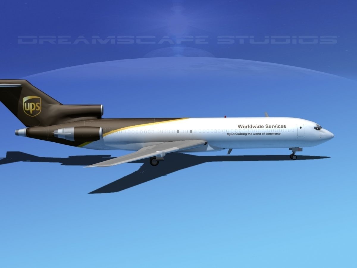 Boeing 727-200 UPS 2 3D model_10