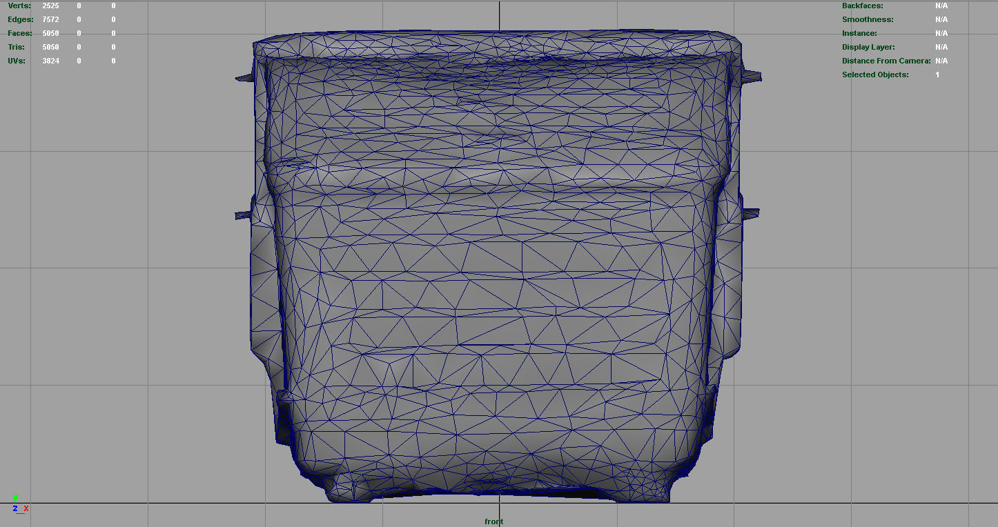 DUMPSTER trash can with graffiti Low-poly 3D model_11