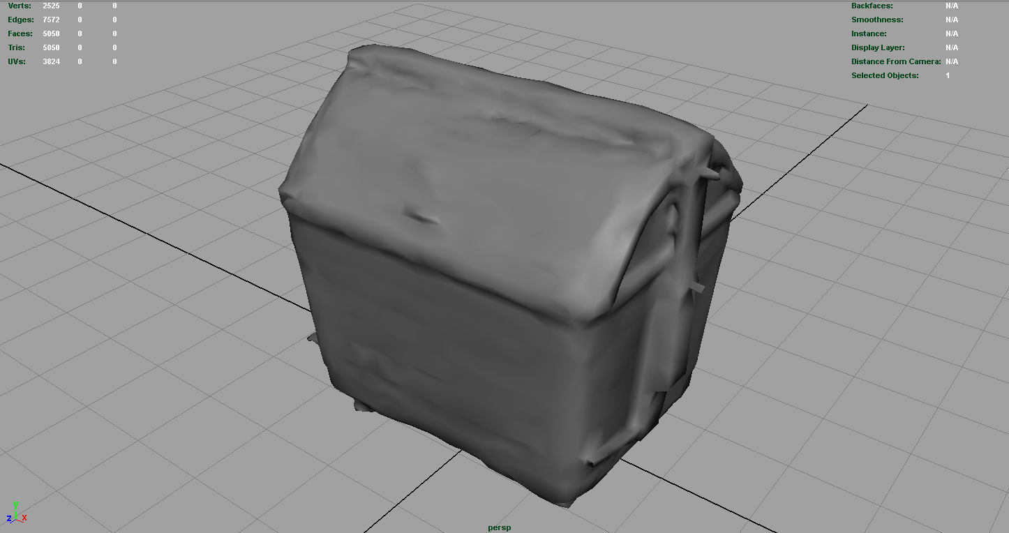DUMPSTER trash can with graffiti Low-poly 3D model_5