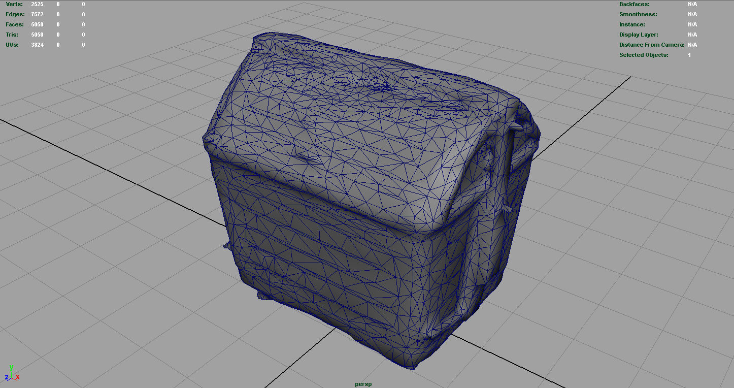 DUMPSTER trash can with graffiti Low-poly 3D model_7