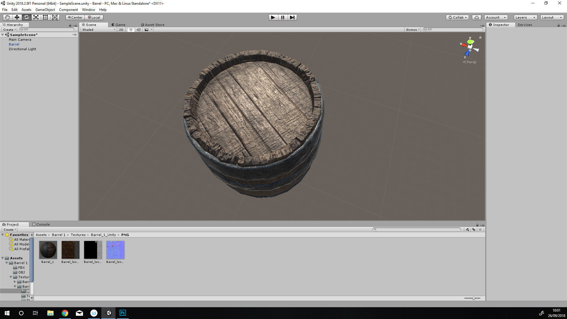 Game Ready Medieval Barrel LowPoly 3D Model Free low-poly 3D model_9