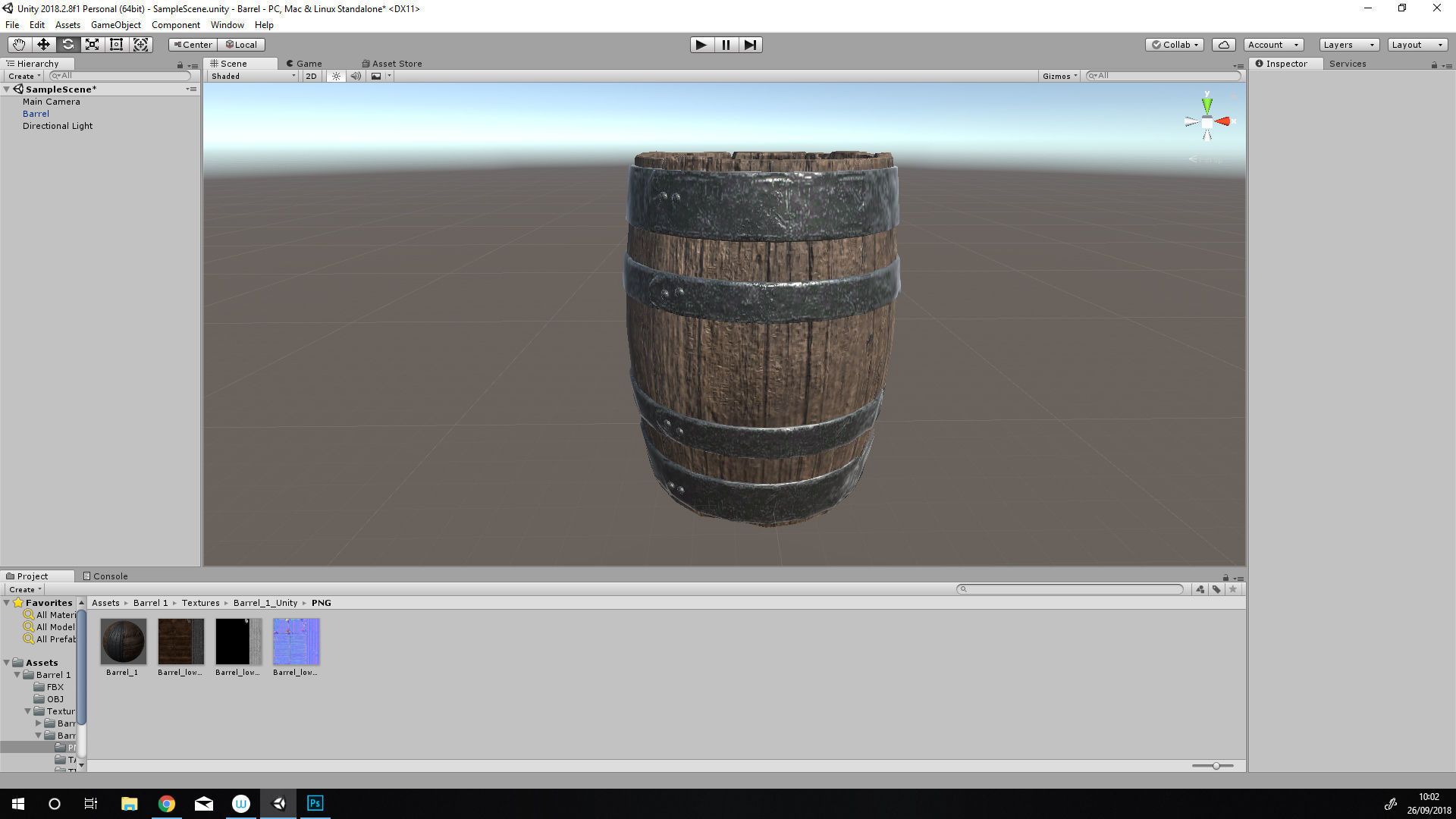 Game Ready Medieval Barrel LowPoly 3D Model Free low-poly 3D model_7