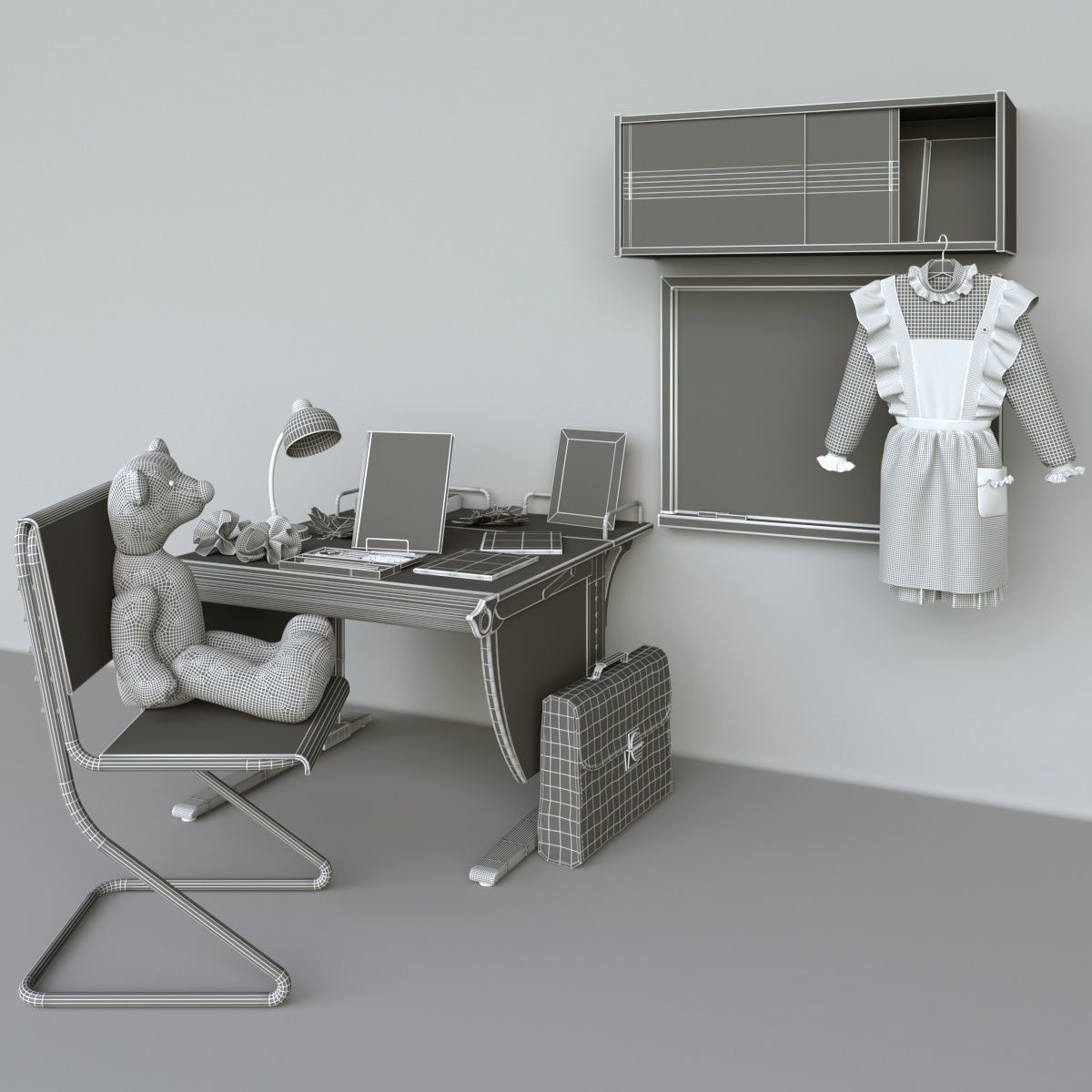 Back to USSR School 3D model_8