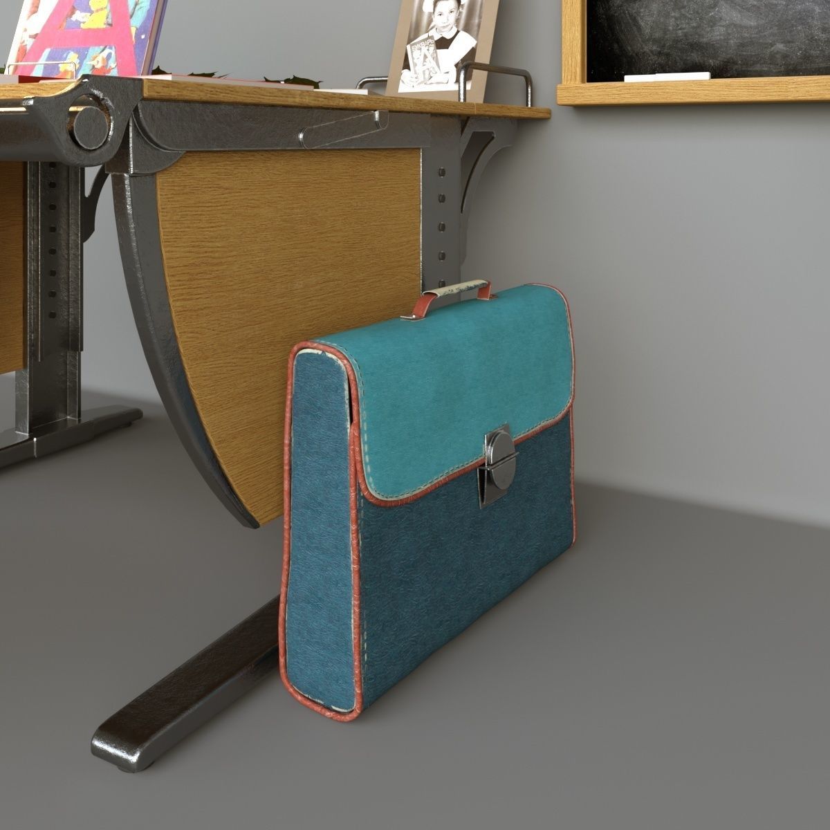 Back to USSR School 3D model_7