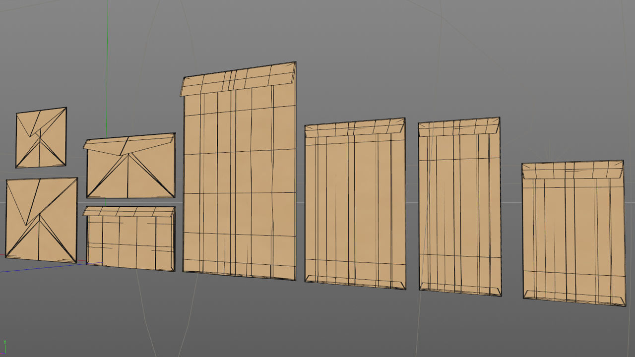 3D Envelopes  ALL Sizes Vol-1 3D model_8