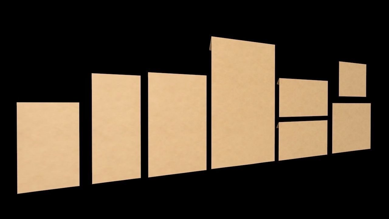 3D Envelopes  ALL Sizes Vol-1 3D model_3